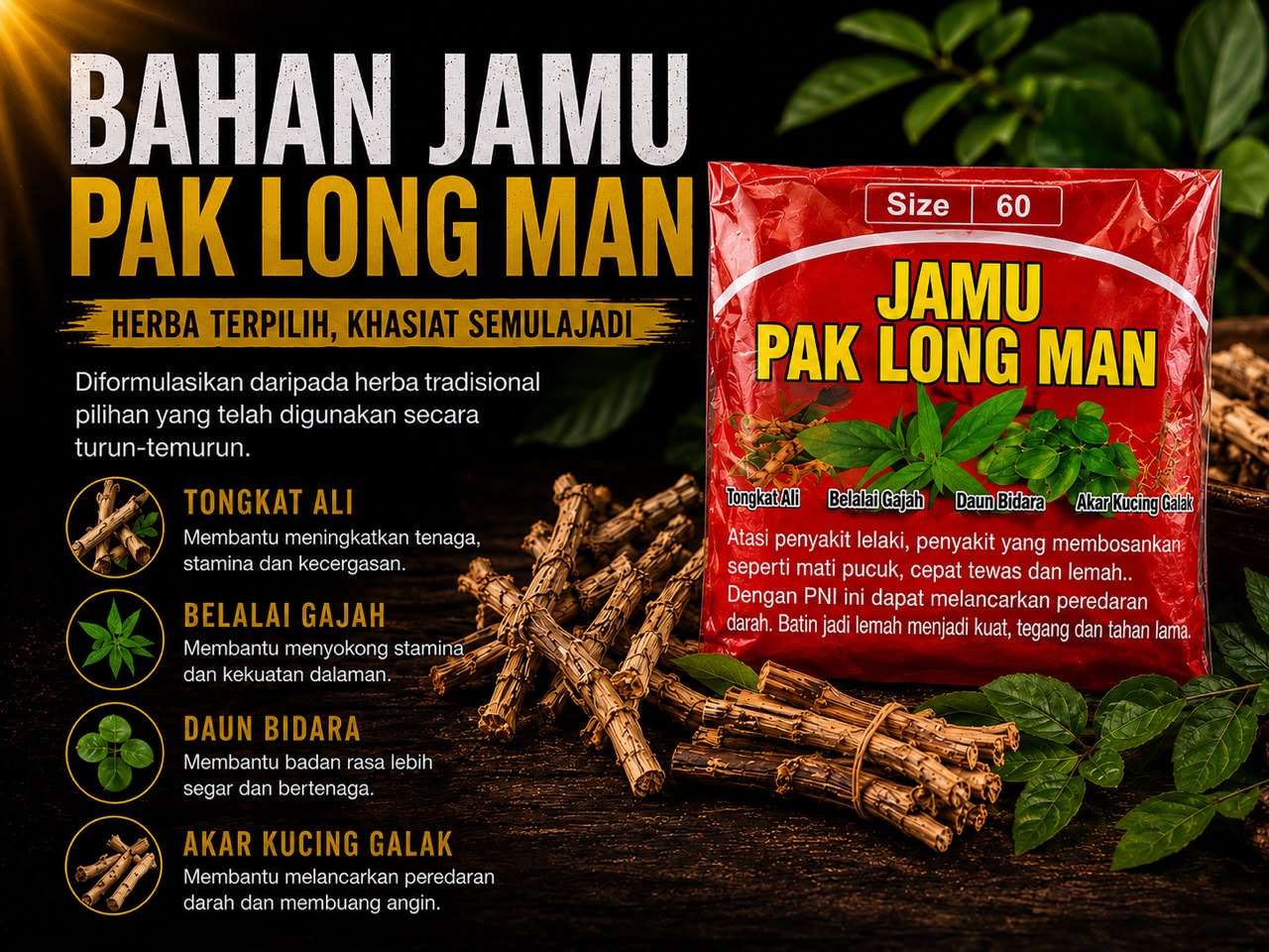 Maklumat Jamu Pak Long Man Pek Merah